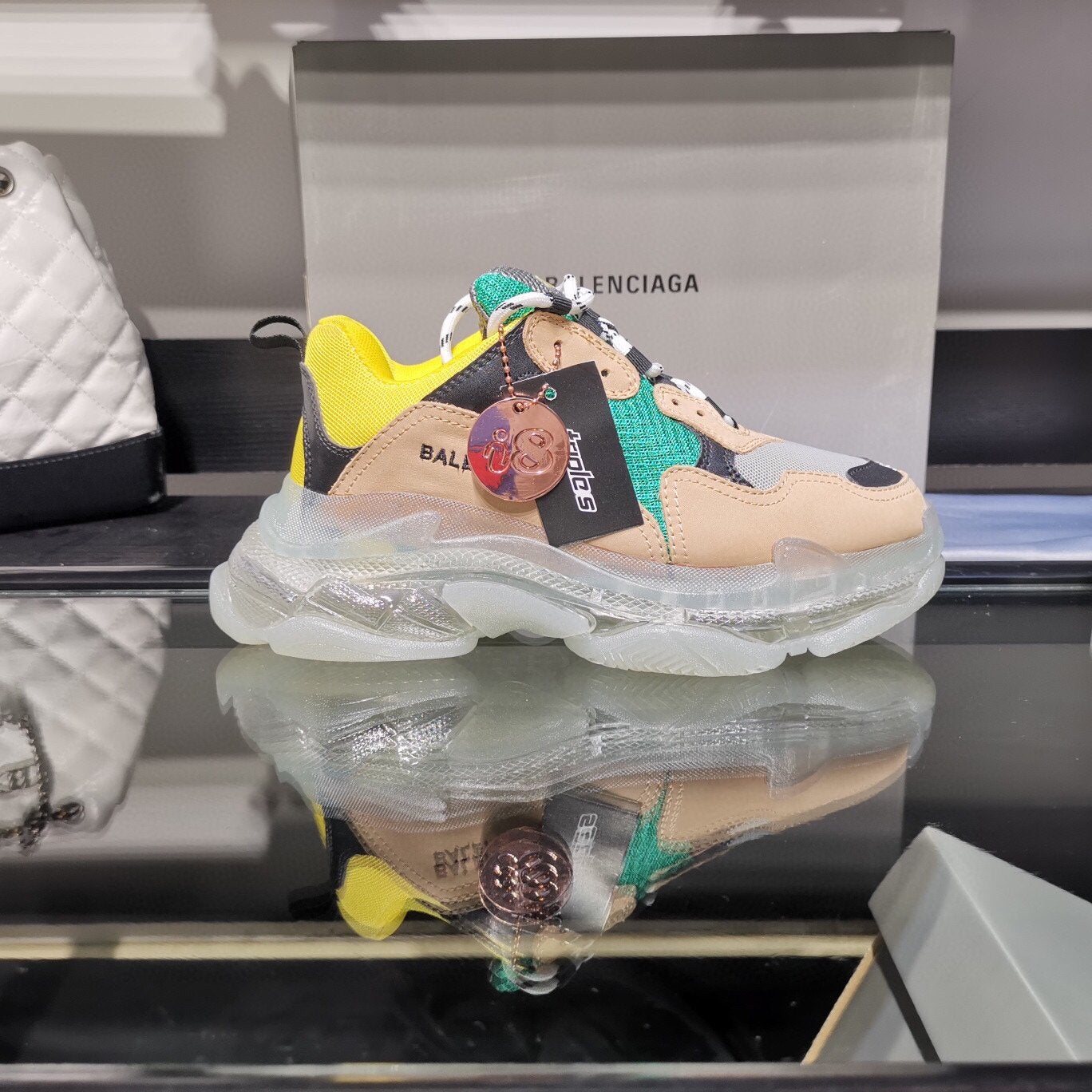 Balenciaga Men's And Women's Leather Triple S Air Cushio