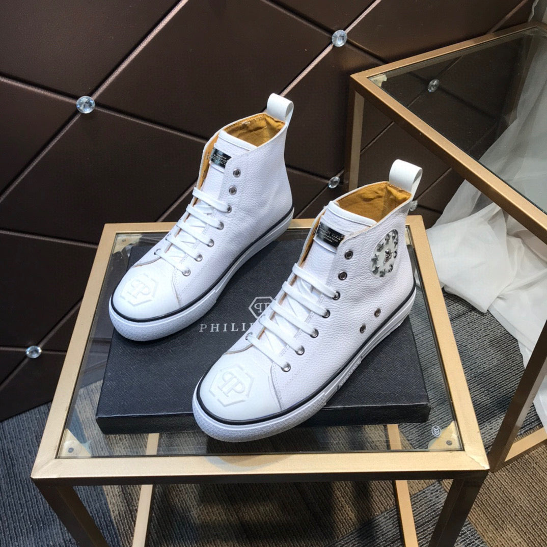 PP PHILIPP PLEIN Men's 2022 NEW ARRIVALS High Top Sneakers S