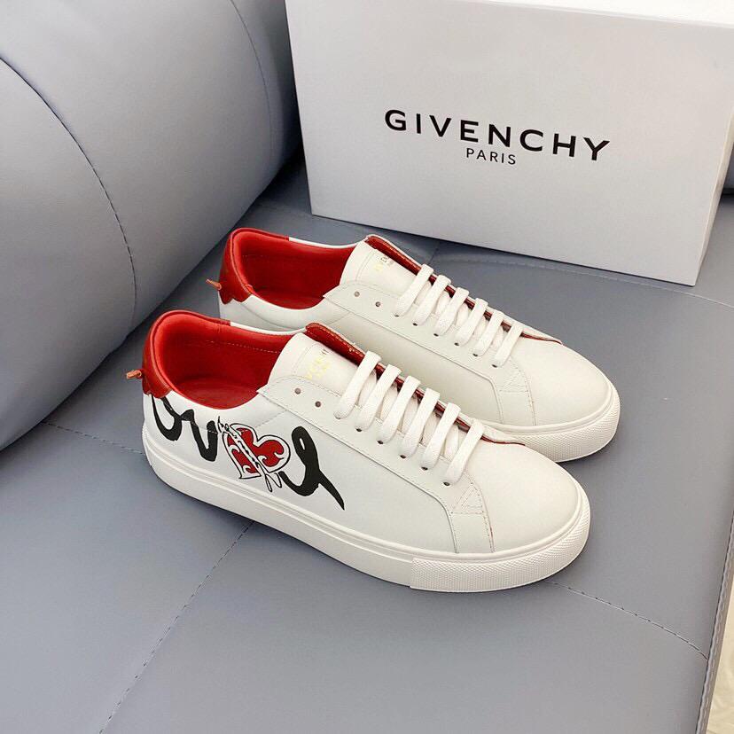 Givenchy Men's Leather Fashion Low Top Sneakers Shoes