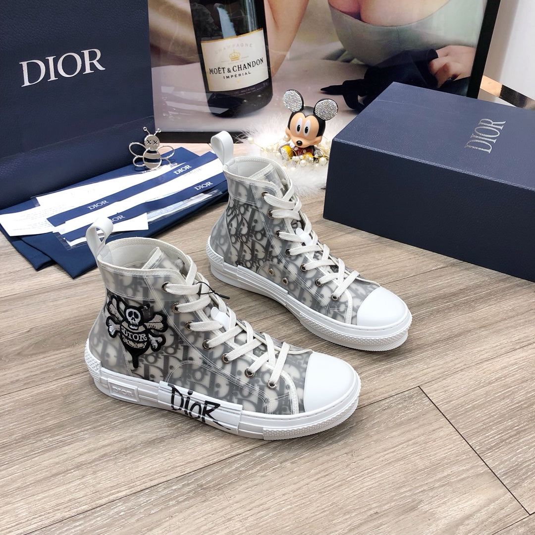 Dior Men's And Women's 2021 NEW ARRIVALS B23 High Top Sneakers Shoes