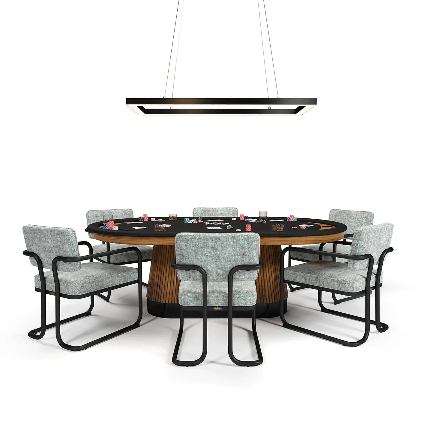 RAM Game Room - 47" LED Double Rectangular Game Table Light Fixture