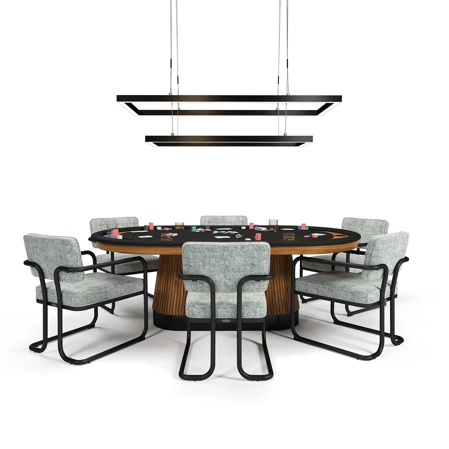 RAM Game Room - 54" LED Double Rectangular Game Table Light Fixture