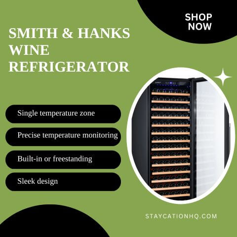 SMITH & HANKS RW428SRG 166 BOTTLE SINGLE ZONE WINE COOLER