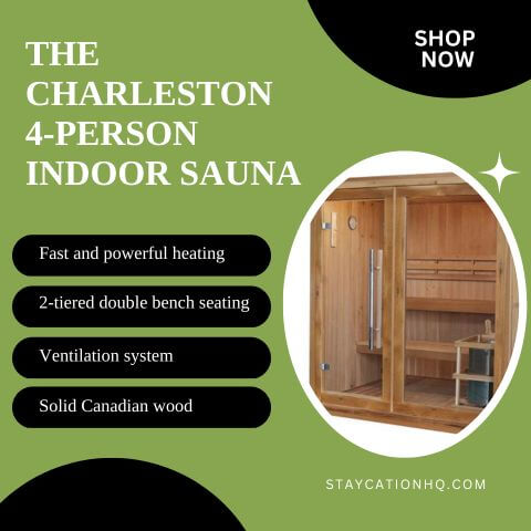 The Charleston 4-Person Indoor Sauna
