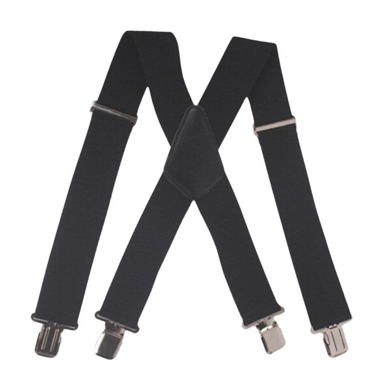 Adjustable Solid 50 mm Wide Suspenders | Gentleman Rules