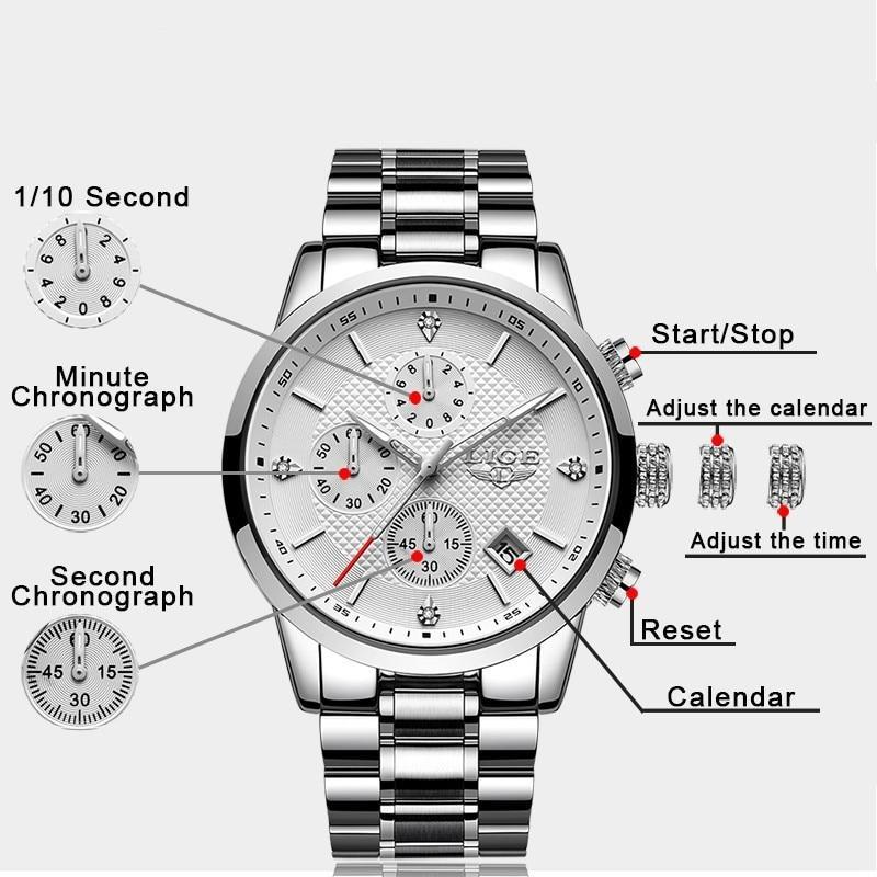 Darren Stainless Steel Chronograph Watch | Gentleman Rules