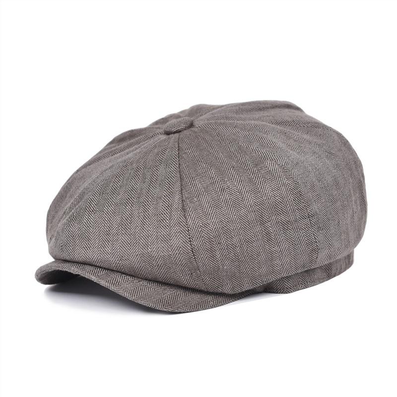 Herringbone Linen Newsboy Cap | Gentleman Rules