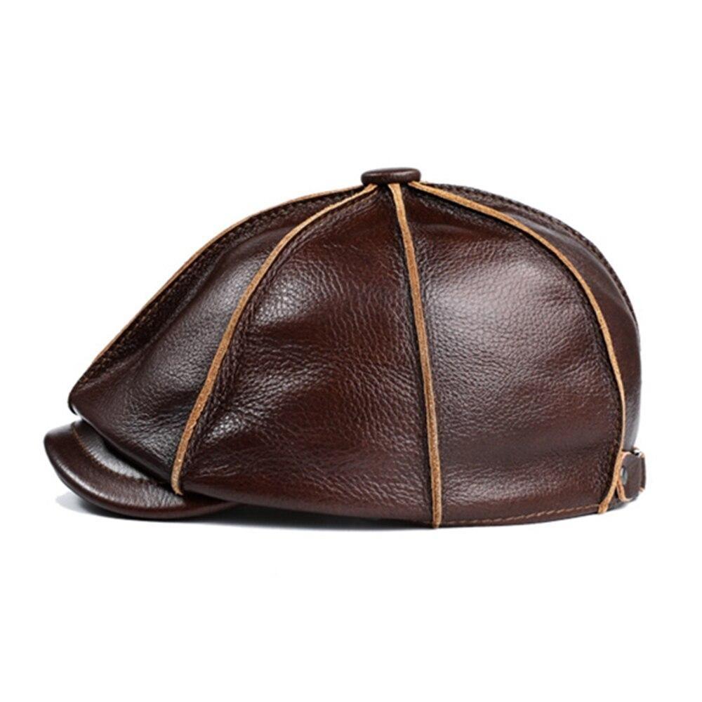 Leather Newsboy Cap With Ear Flaps | Gentleman Rules
