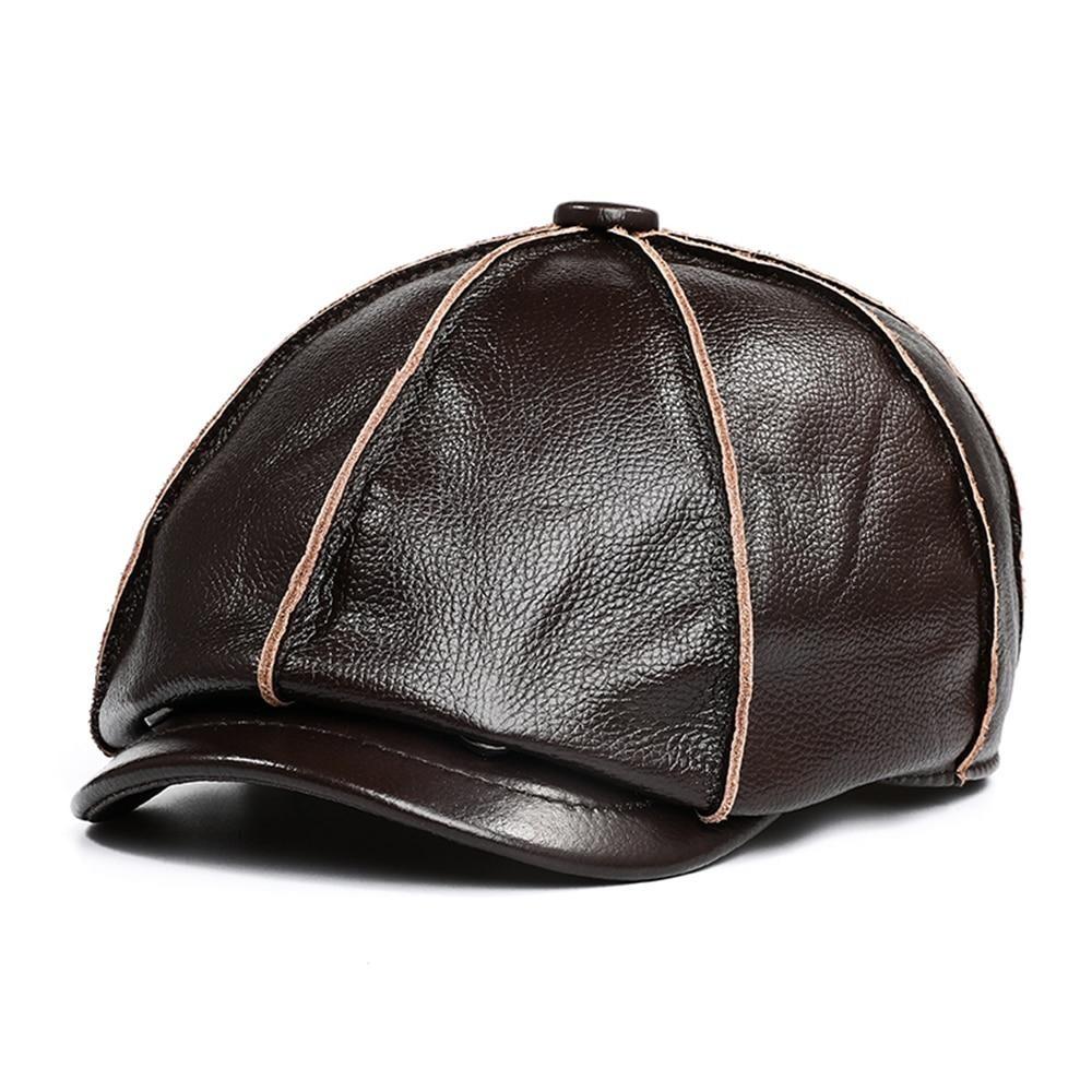 Leather Newsboy Cap With Ear Flaps | Gentleman Rules