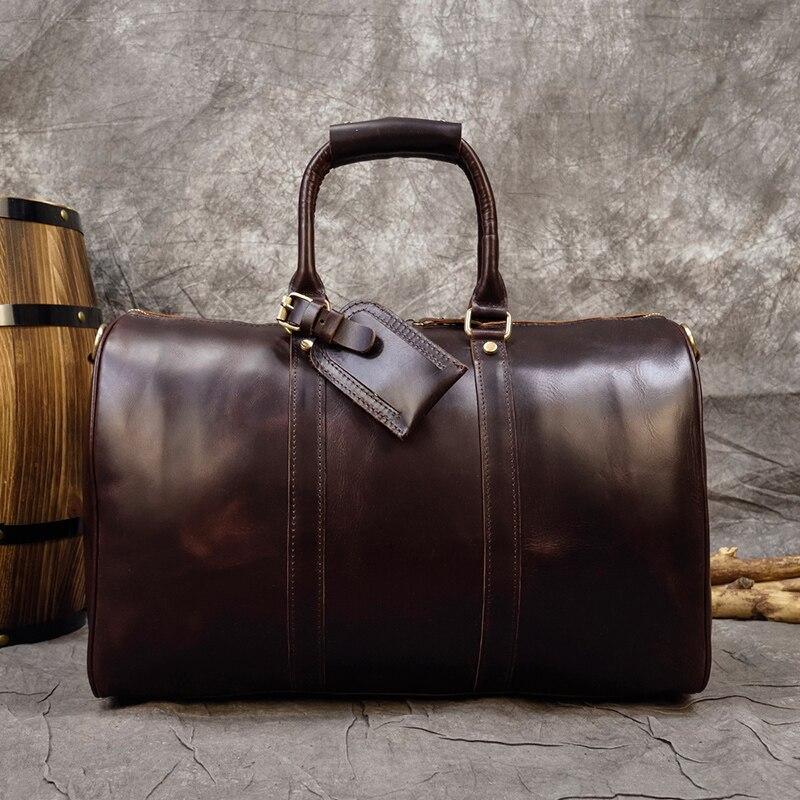 Piers Crazy Horse Leather Duffel Bag | Gentleman Rules