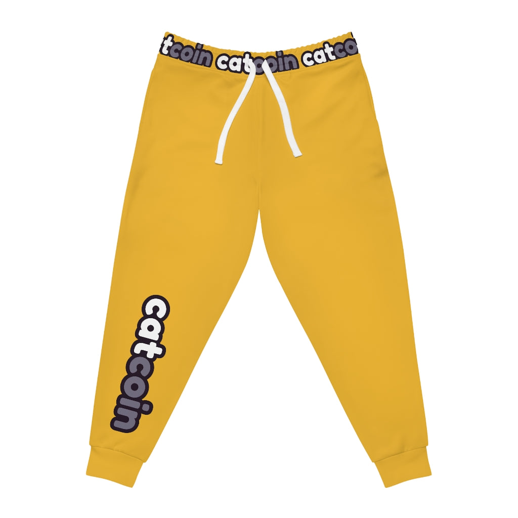 Catcoin Classic Sweatpants (Yellow): Crypto Coin CATS #CatCoinBSC Official Catcoin