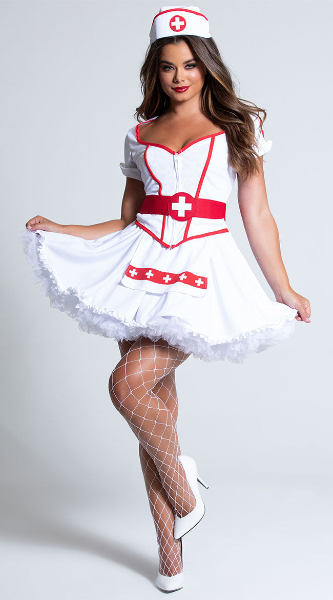Heart Breaker Nurse Sexy Nurse Halloween Costume, Nurse Outfits for Adults
