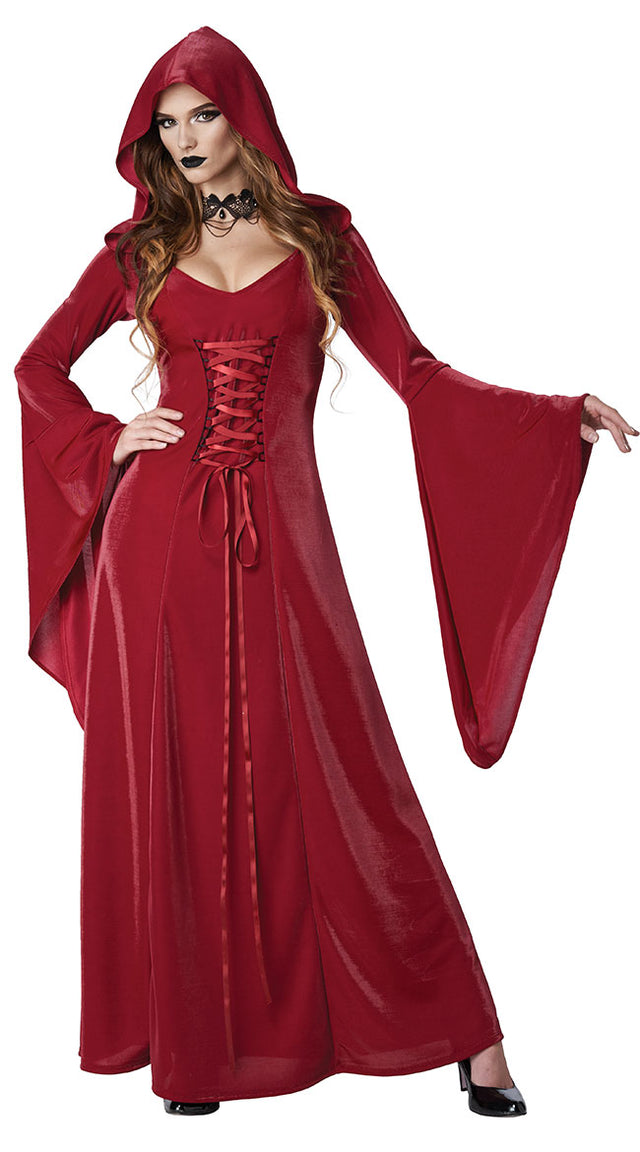 Sassy Sorceress Costume Sexy Red Sorceress Dress 