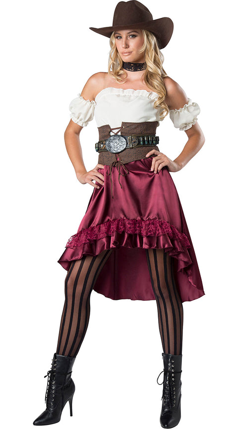 Sassy Saloon Gal Costume, sexy saloon girl costume - Yandy.com