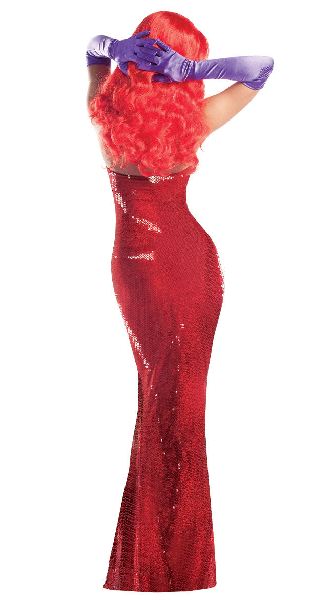 Toon Starlet Costume Sexy Jessica Rabbit Costume 