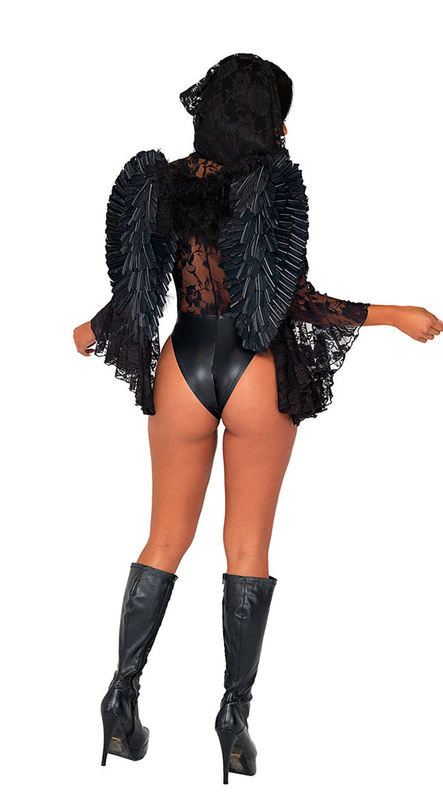 Angel Of Lust Costume Sexy Dark Angel Costume 9484