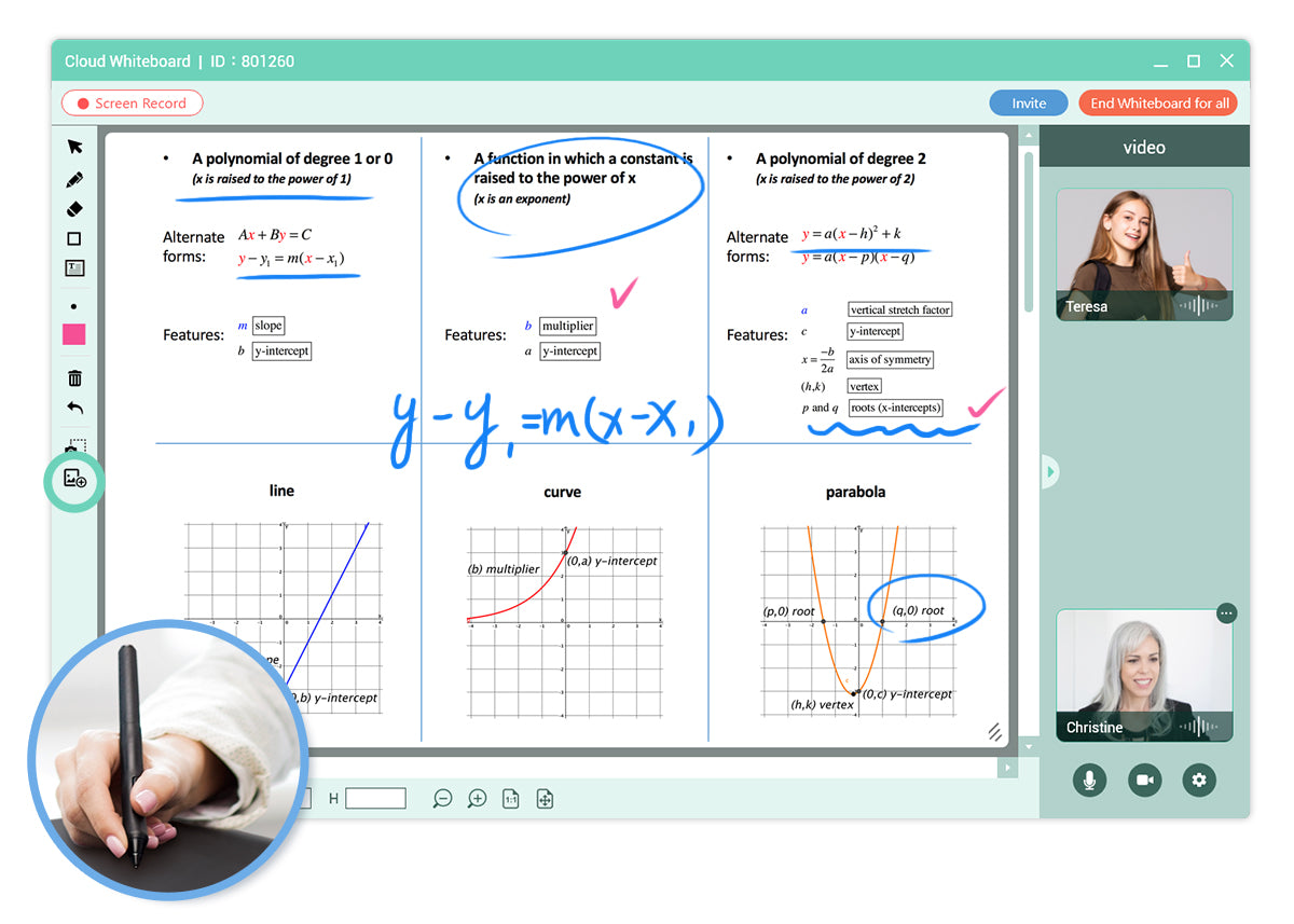 Import test questions and textbooks into the whiteboard freely