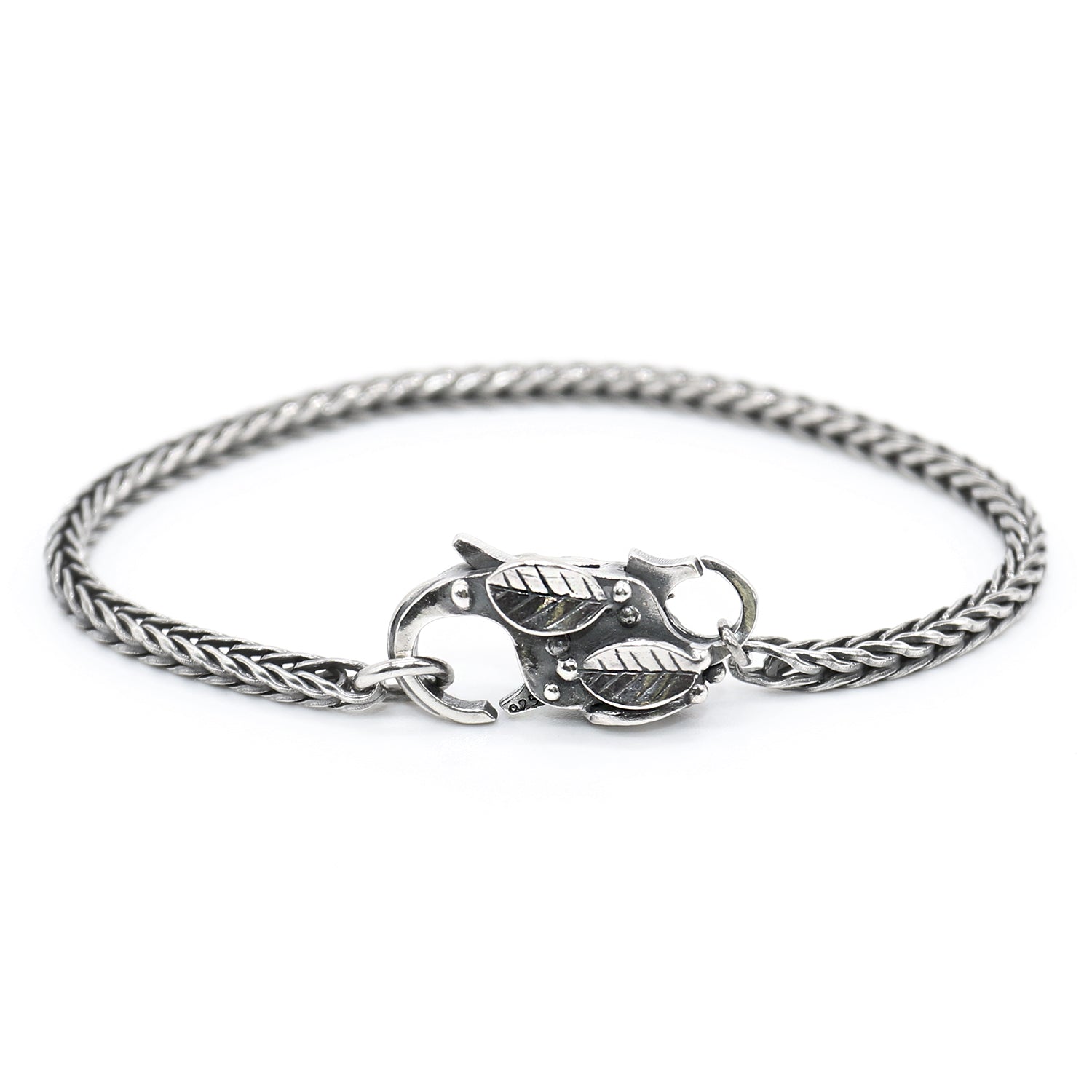 Sterling Silver Bracelet with Butterfly Garden Clasp