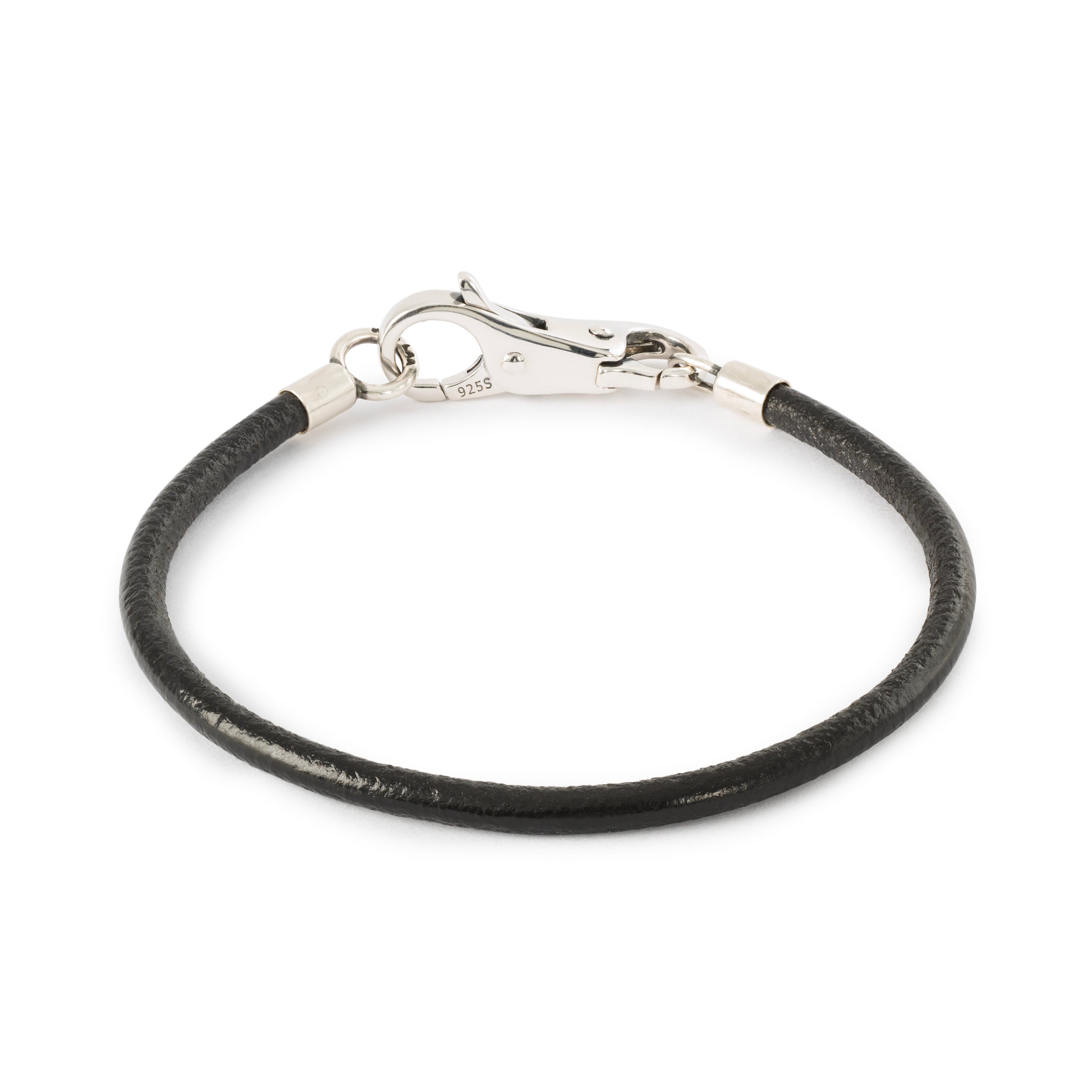 Leather Cord Bracelet with Plain Clasp