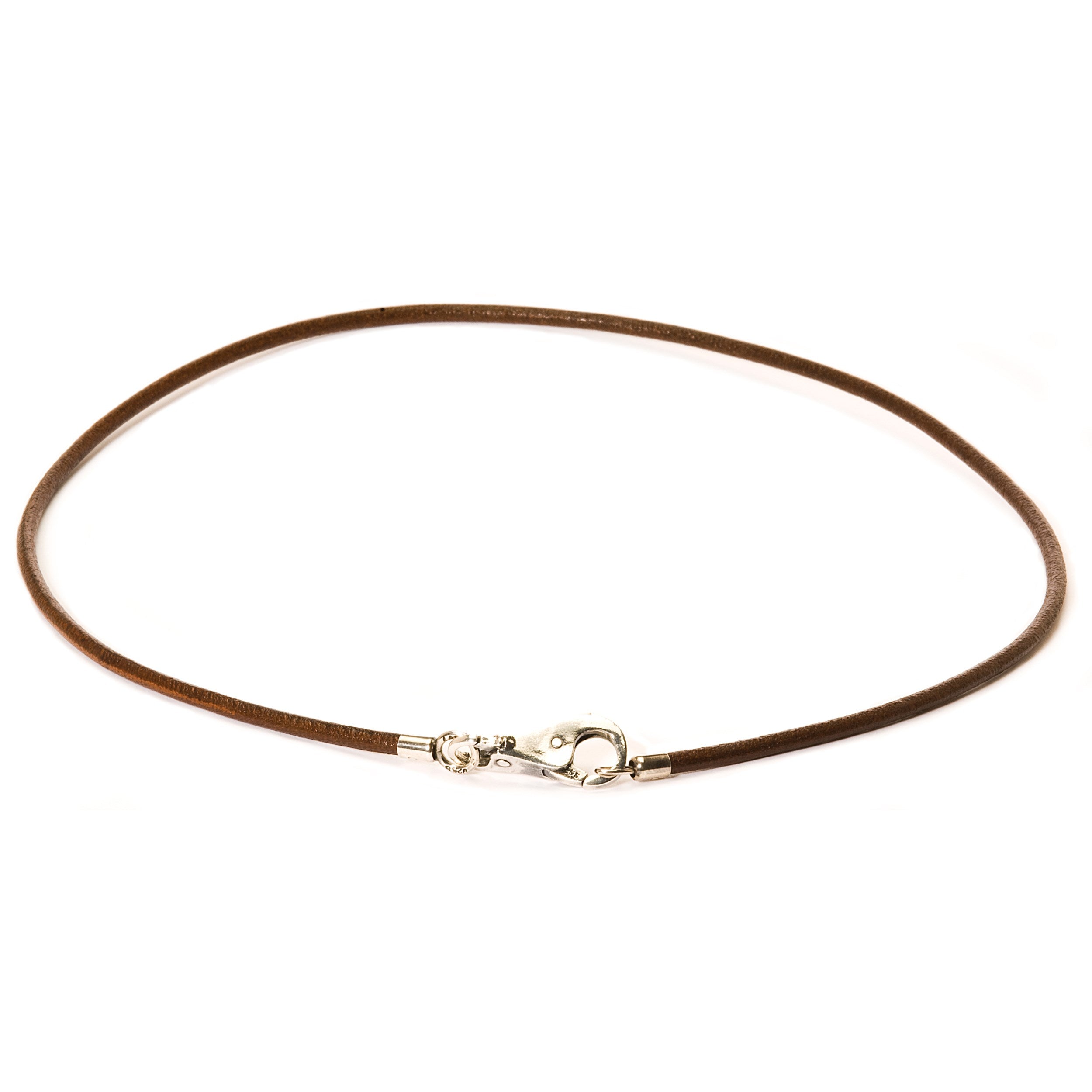 Leather Necklace, Brown