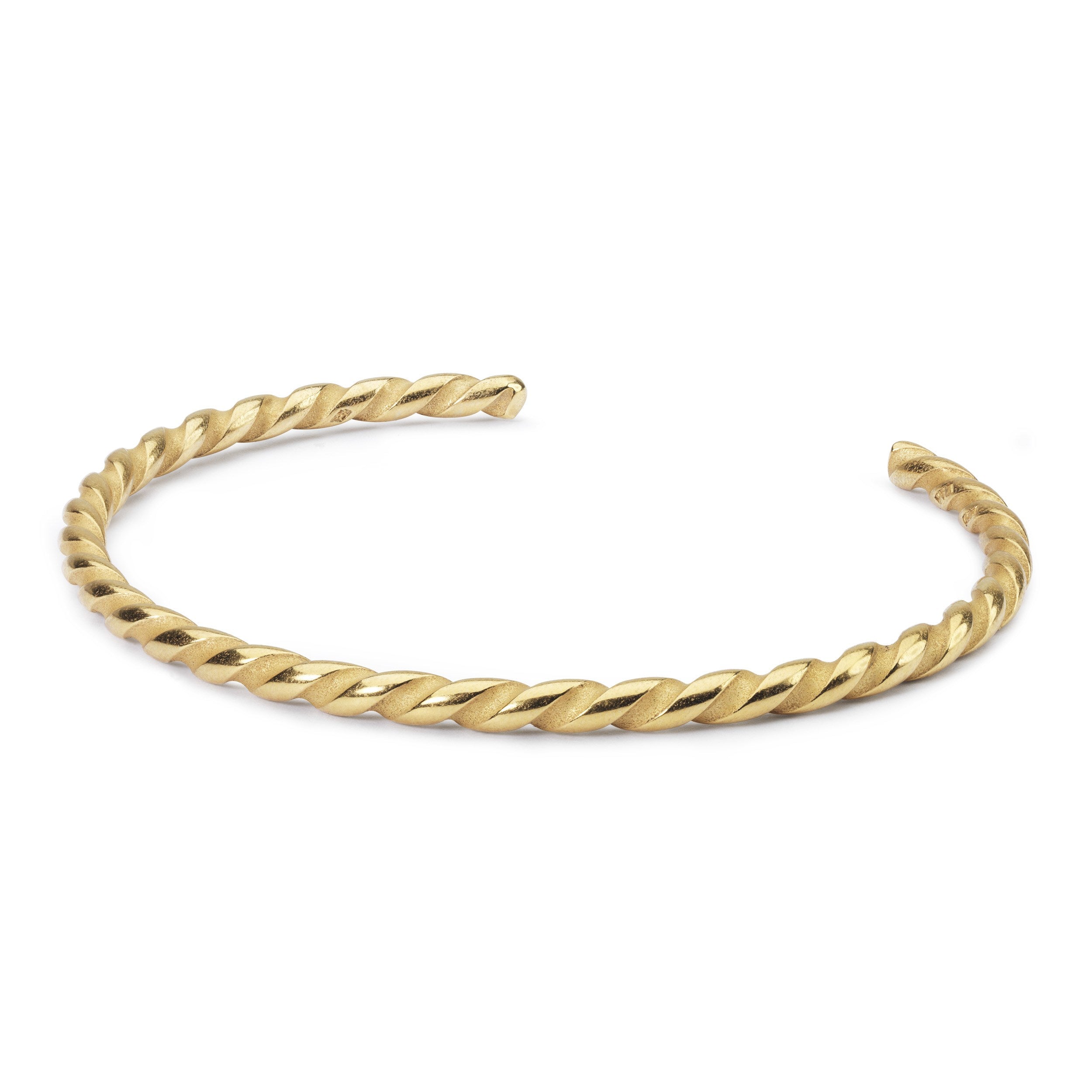 twisted gold plated bangle