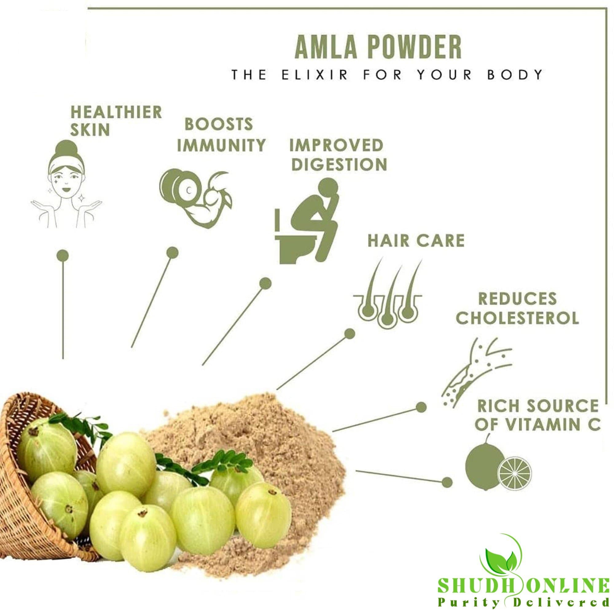 Naturals Herbiyan Organic Amla powder  Amla Powder for Eating  Drinking  100 Natural Powder 