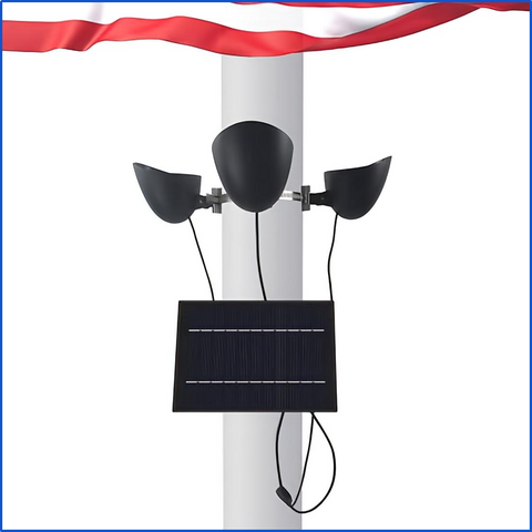 Flagpole Outdoor Solar Spotlights