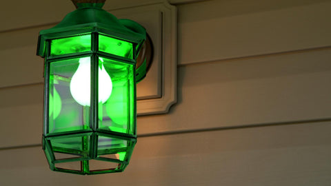 green porch light