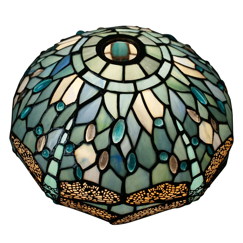 12 Inch Sea Blue Dragonfly Tiffany Lamp Shade Replacement