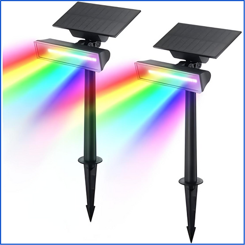 Color-changing Outdoor Solar Spotlights