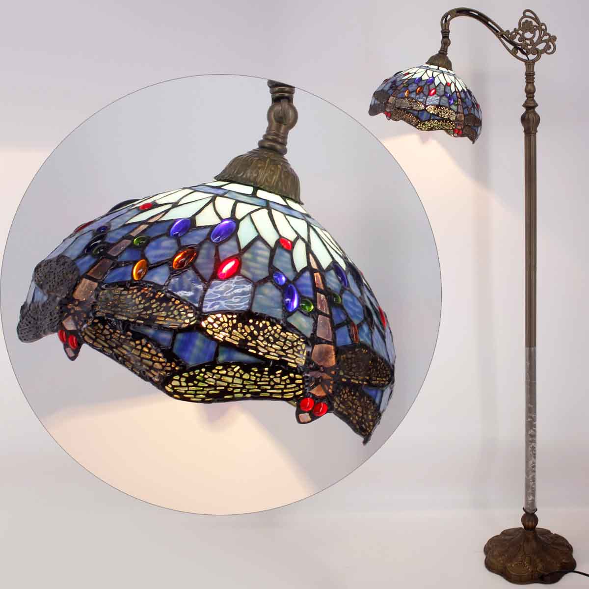 Werfactory® Tiffany Floor Lamp 12 Inch