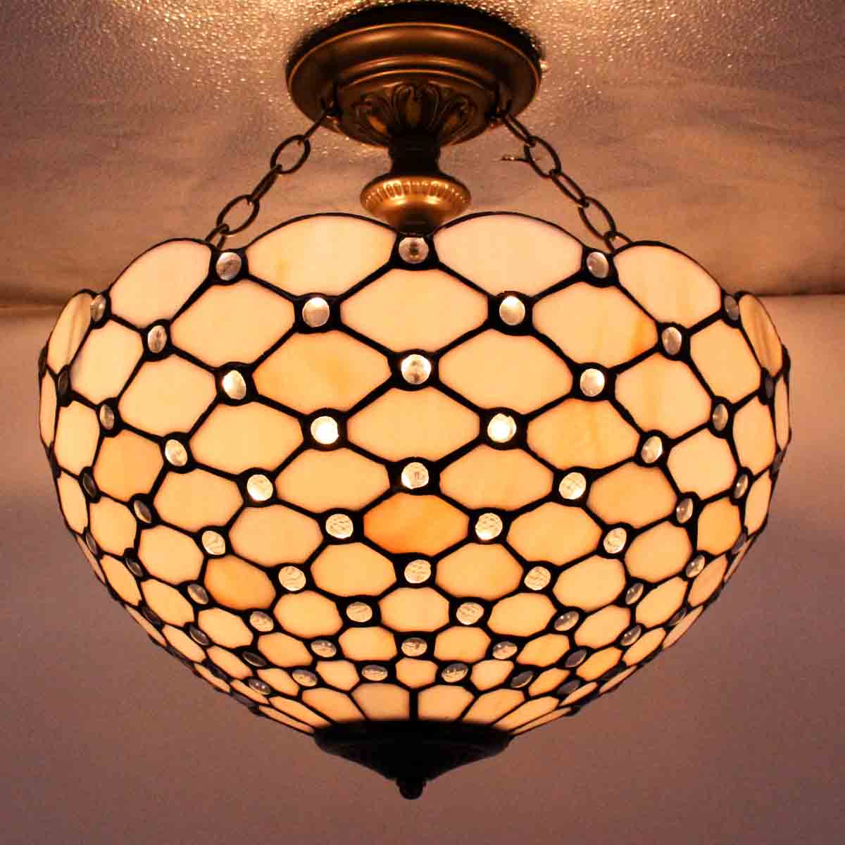 Werfactory® Tiffany Ceiling Lamp 16 Inch