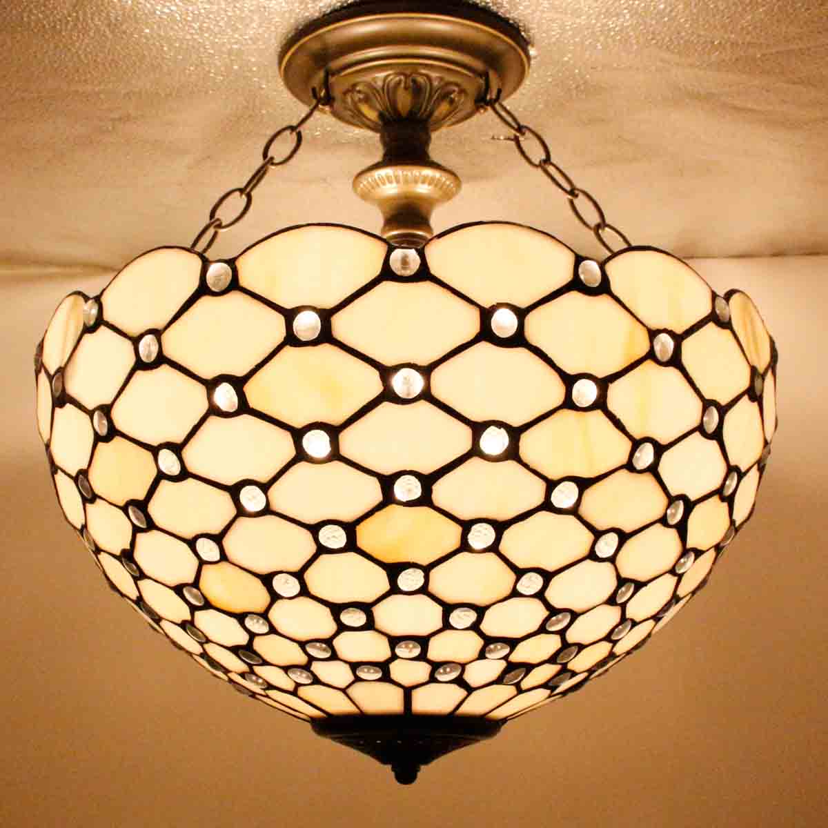 Werfactory® Tiffany Ceiling Lamp 16 Inch