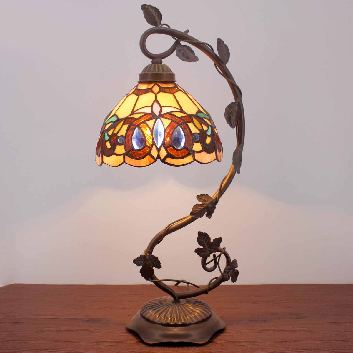 Werfactory® Tiffany Table Lamp 8 Inch