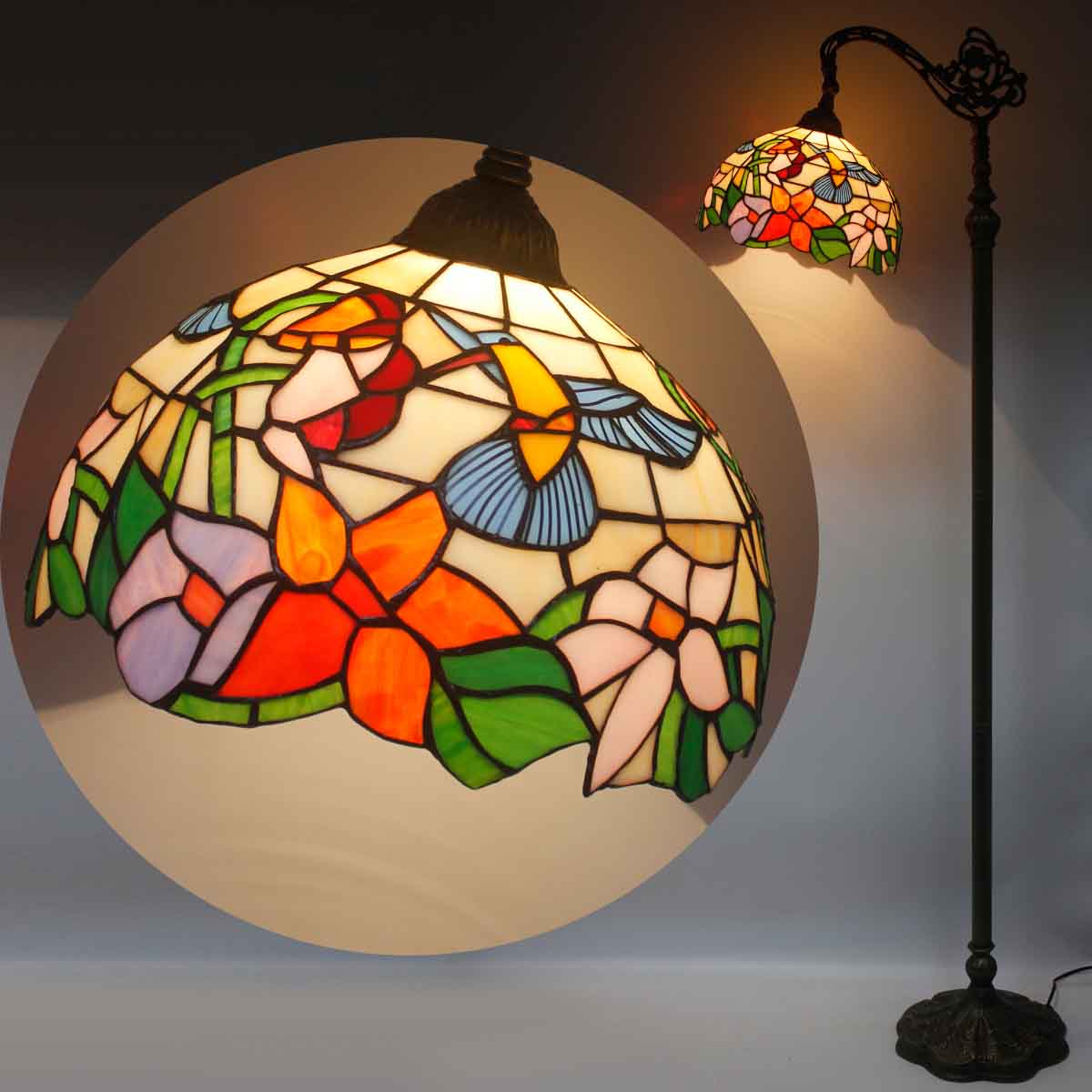 Werfactory® Tiffany Floor Lamp 12 Inch