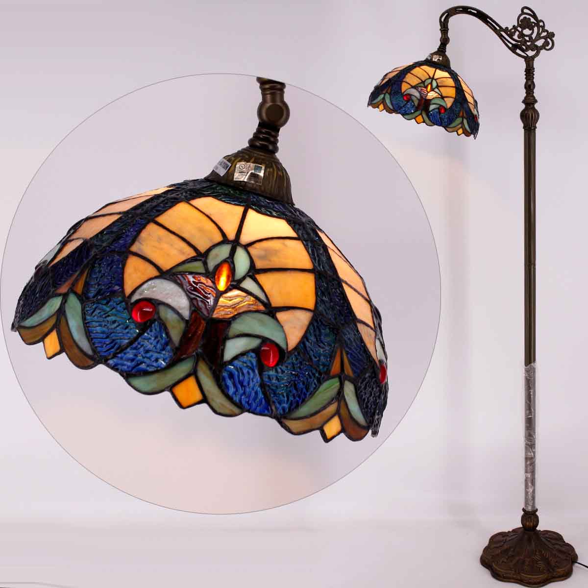 Werfactory® Tiffany Floor Lamp 12 Inch