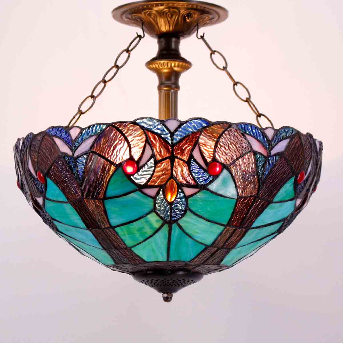 Werfactory® Tiffany Ceiling Lamp 16 Inch