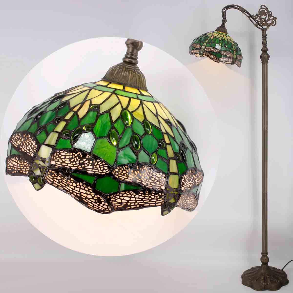 Werfactory® Tiffany Floor Lamp 12 Inch