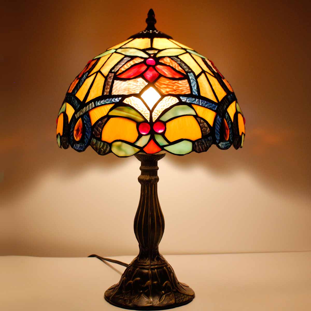 Werfactory® Tiffany Table Lamp 12 Inch