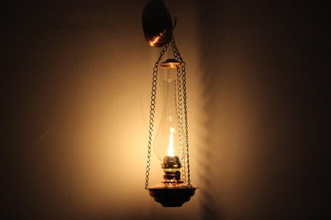Hanging Antique Oil Lamps