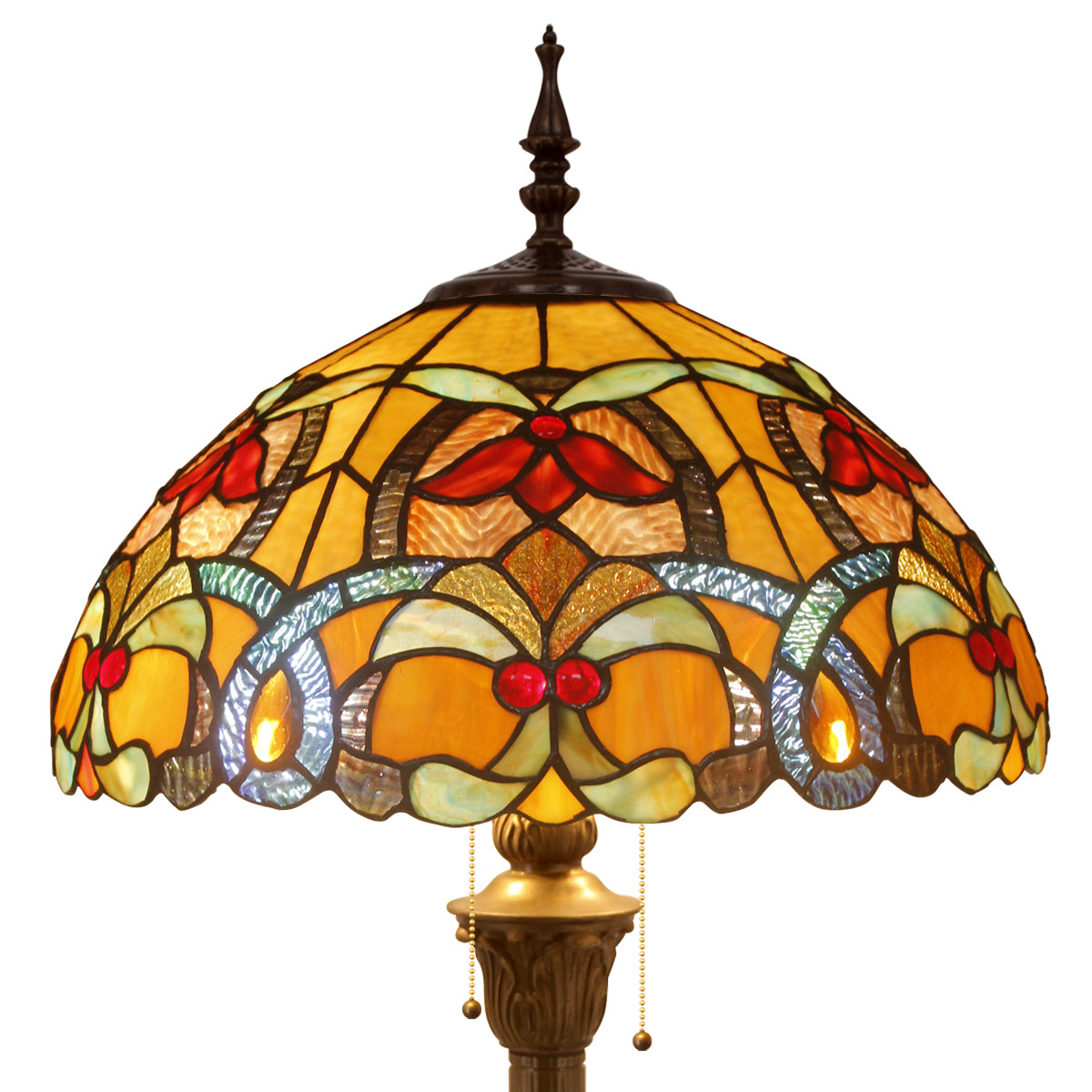Tiffany Floor Lamp  Liaison Flower Style S61716F01 W16H64 Inch