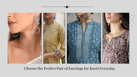 Aggregate 122+ ethnic earrings for kurtis latest