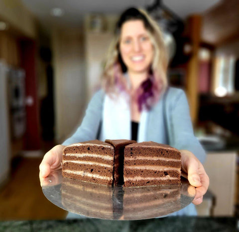 Baking healthy gluten-free chocolate cake