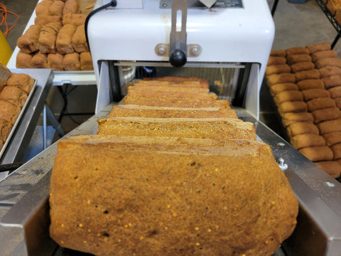 Gluten Free bread slicing