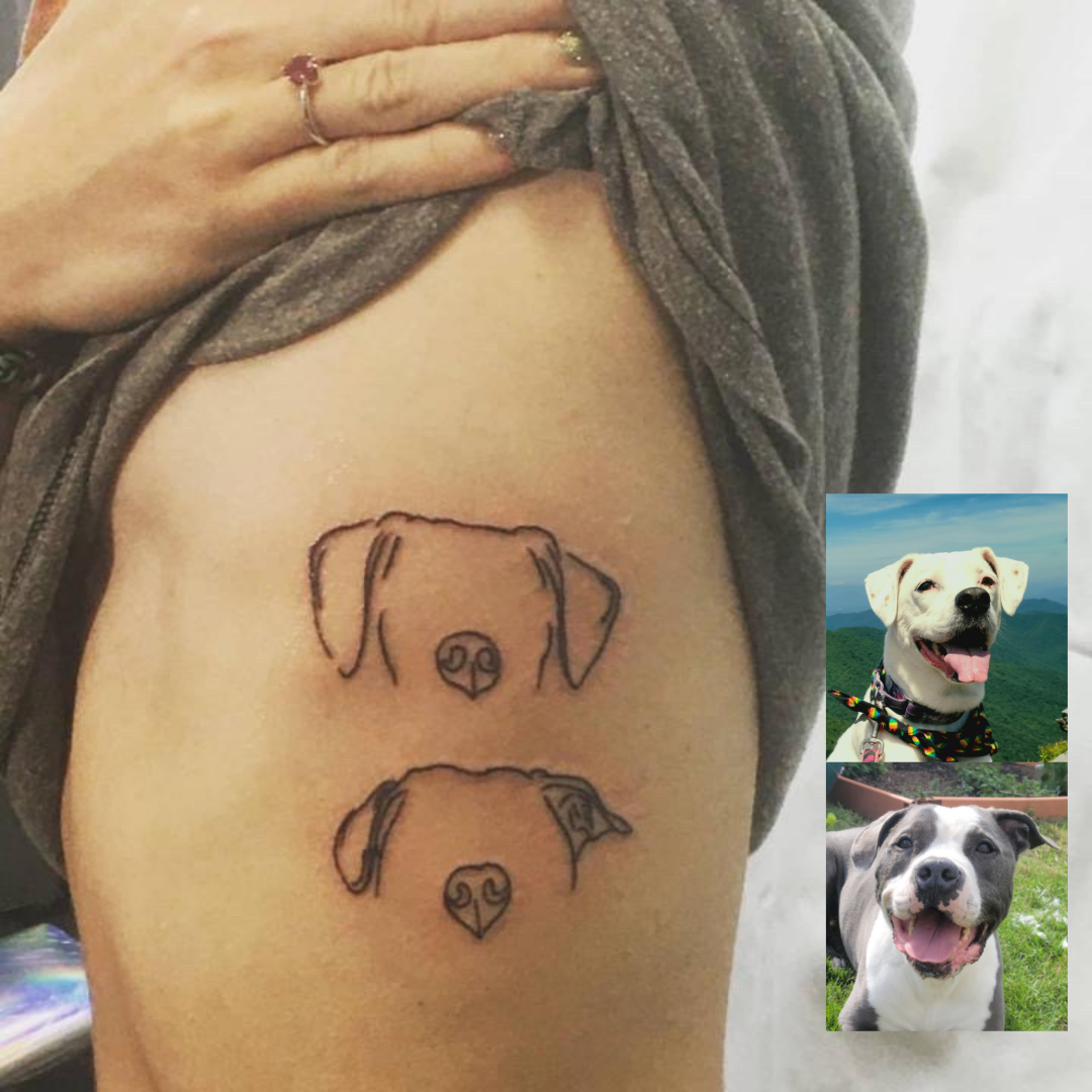 40 Minimalistic Dog Tattoo Designs and Ideas  Four Paw Square