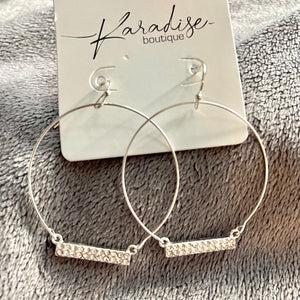 Dream Jewel Hoop Earrings-FINAL SALE - Karadise Boutique