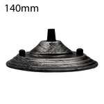 140mm Single Outlet Drop Metal Front Fitting Ceiling Rose