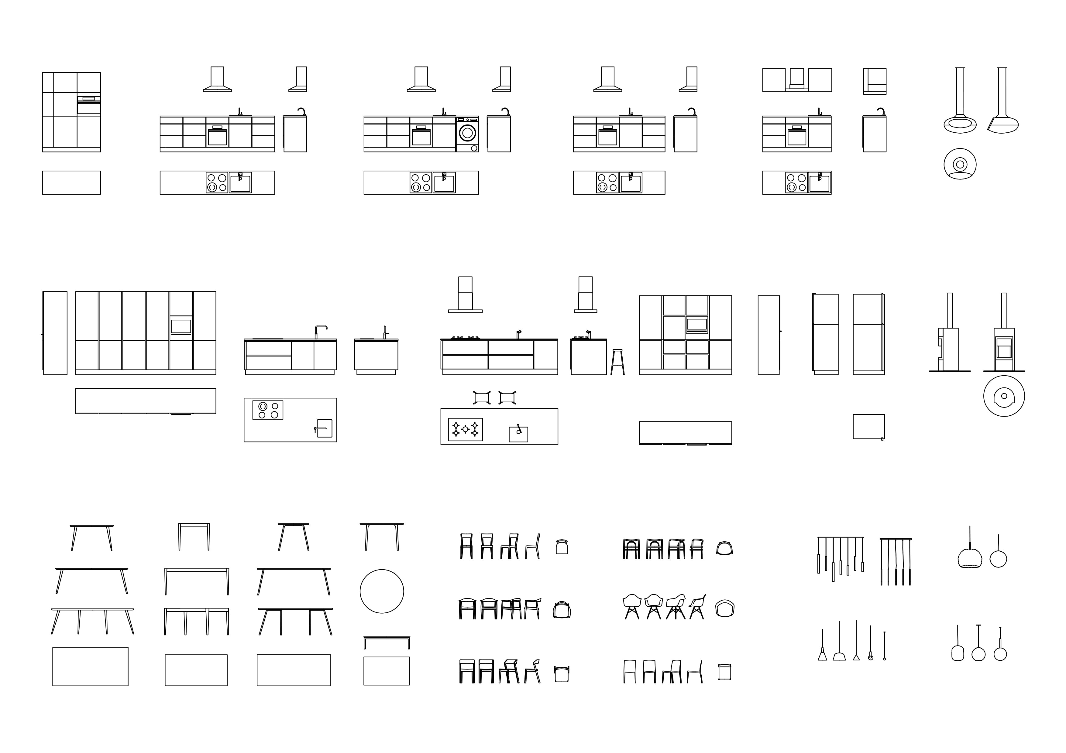 kitchen island design dwg