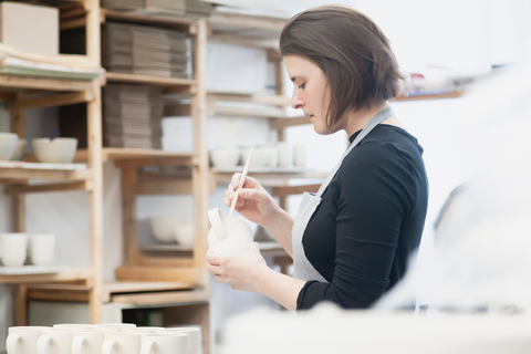 Pottery studio in Montreal, Canada.