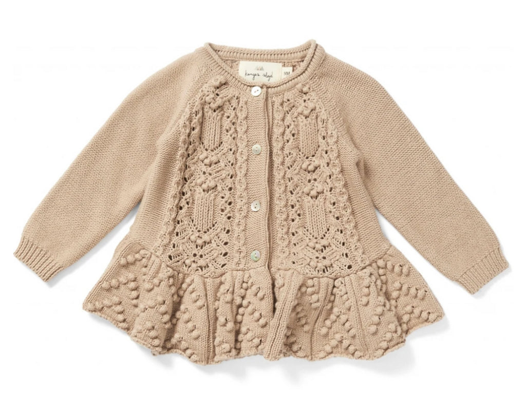 Konges Slojd Iris Knit Collar Cardigan - Summer Sand